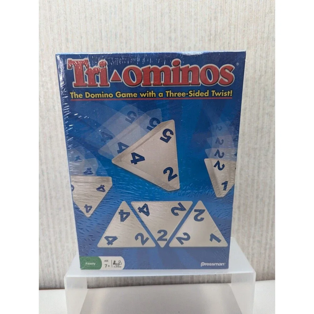 Tri-Ominos - Classic Triangular Domino Game by Pressman Toys (2009) NEW